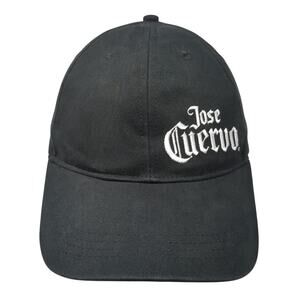 Jose Cuervo Slideback Hat Black One Size Solid Adjustable Embroidered